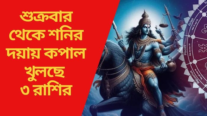 শুক্রবার থেকে শনির দয়ায় কপাল খুলছে ৩ রাশির