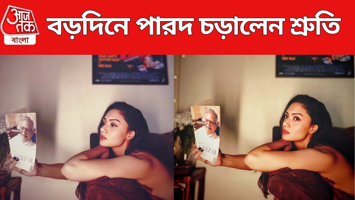 বডদিনে সোশ্যালে পারদ চড়ালেন শ্রুতি