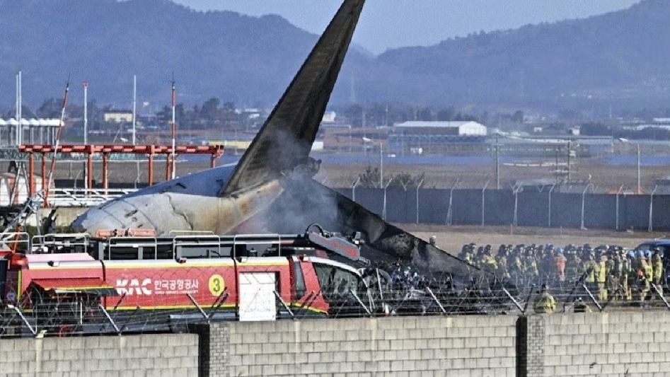 179 passengers died in South Korea plane crash collision with a flock of birds and plane broke into pieces while trying to belly land abk