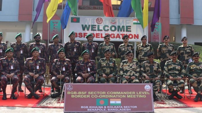 বিএসএফ-বিজিবি পর্যায়ের বৈঠক।