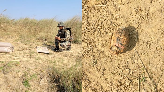 উদ্ধার হ্যান্ড গ্রেনেড।