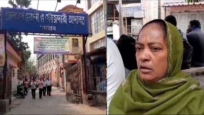 হাফিজা বিবি স্থানীয়দের সহযোগিতায় প্রতারক আলিমুদ্দিন মল্লিককে শনিবার ঘিরে বিক্ষোভ দেখান।