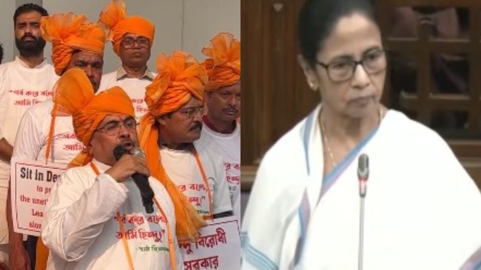 শুভেন্দু অধিকারী ও মমতা বন্দ্যোপাধ্যায়।