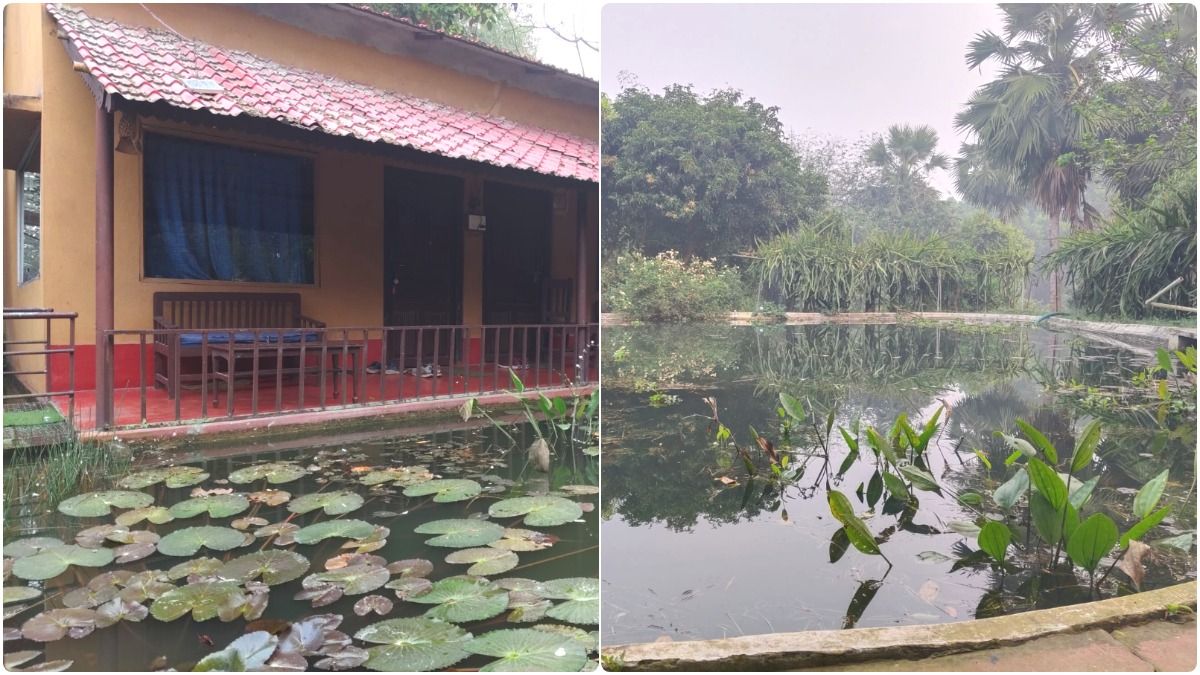 কেতুগ্রামের বেলুন গ্রামের ইকো রিসর্ট— ‘জলবাড়ি’। নিজস্ব ছবি