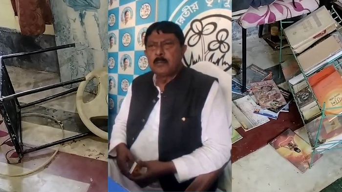 বাড়ি ভাঙচুরে তাঁর কোনও হাত ছিল না, স্পষ্ট জানিয়ে দিয়েছেন নারায়ণ দাস।