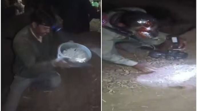 মধ্যপ্রদেশের গ্রামে খনন কার্য 