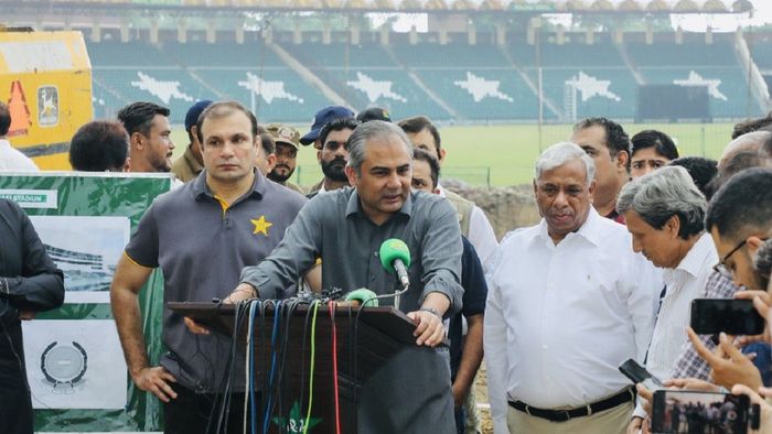 পাকিস্তান ক্রিকেট বোর্ড পিসিবি চেয়ারম্যান মহসিন নাকভি