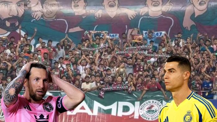 মেসি রোনাল্ডোদের পেছনে ফেলল মোহনবাগান