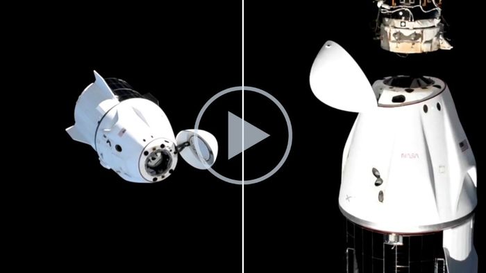 স্পেস স্টেশন থেকে রওনা দিল ড্রাগন মহাকাশযান।