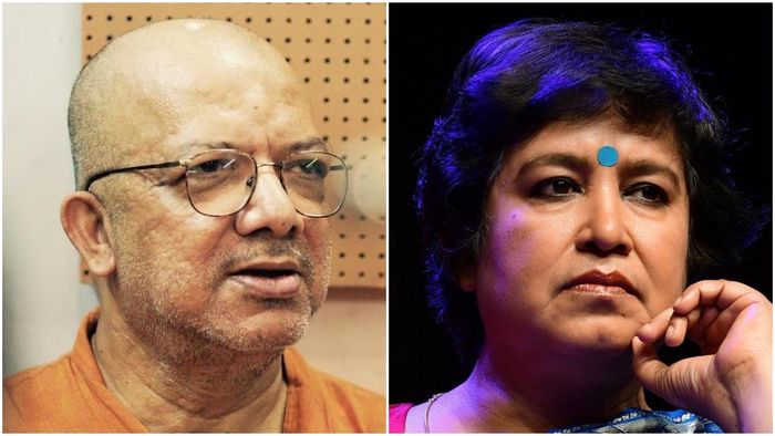 কবীর সুমন ও তসলিমা নাসরিন।-কোলাজ