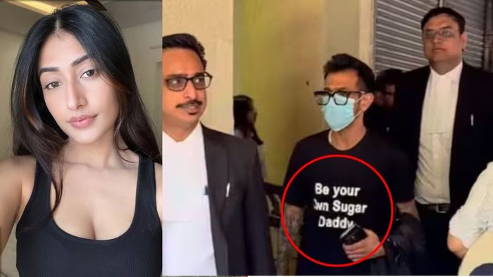 অভিনব টি-শার্টে আদালতে চাহাল।