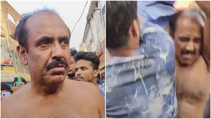 নদিয়ায় শিক্ষককে মার।-কোলাজ