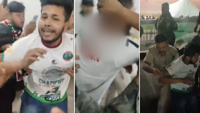 আক্রান্ত মোহনবাগান সমর্থক