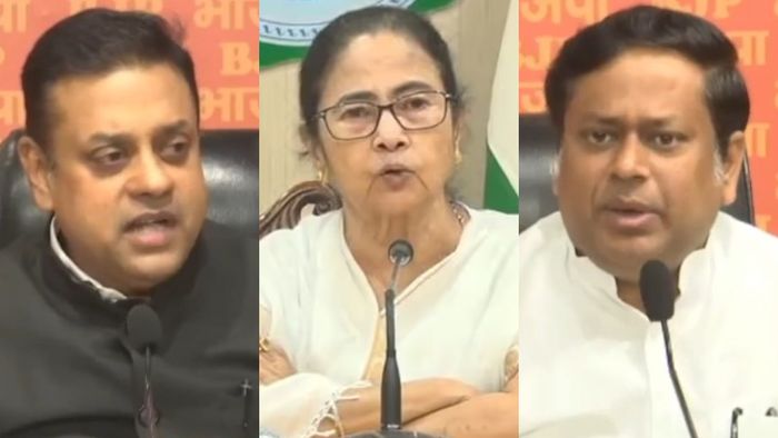 সম্বিত পাত্র-মমতা বন্দ্যোপাধ্যায়-সুকান্ত মজুমদার