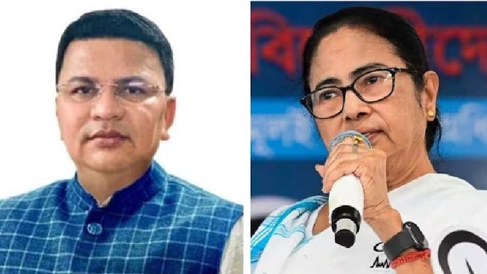 জ্যোতির্ময় সিং মাহাতো ও মমতা বন্দ্যোপাধ্যায়।-কোলাজ