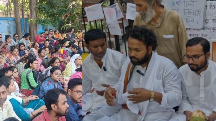 SSC ভবনের সামনে অনশন তুলে নিলেন চাকরিহারারা