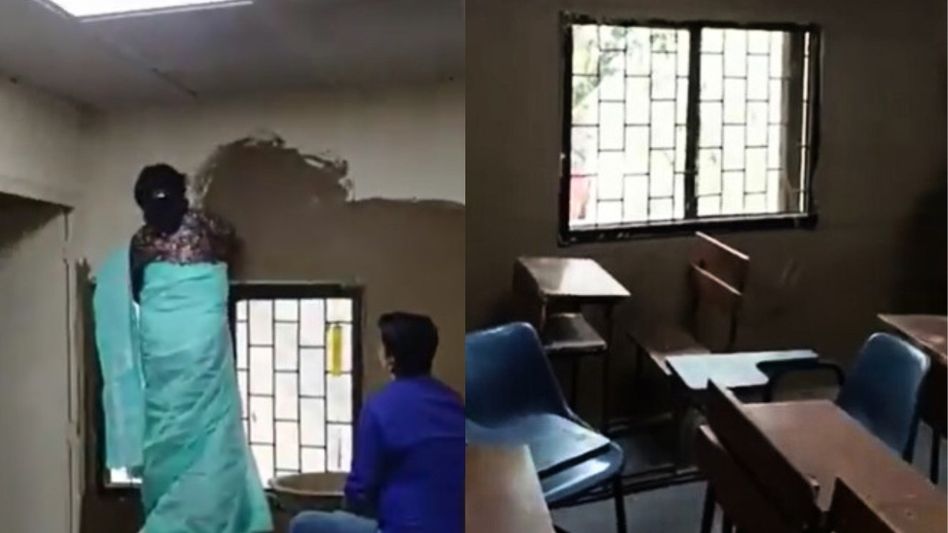 কলেজের গোটা ক্লাসরুমে গোবর লেপে দিলেন প্রিন্সিপাল, কেন? বিতর্ক দিল্লিতে কলেজের গোটা ক্লাসরুমে গোবর লেপে দিলেন প্রিন্সিপাল, কেন? বিতর্ক দিল্লিতে