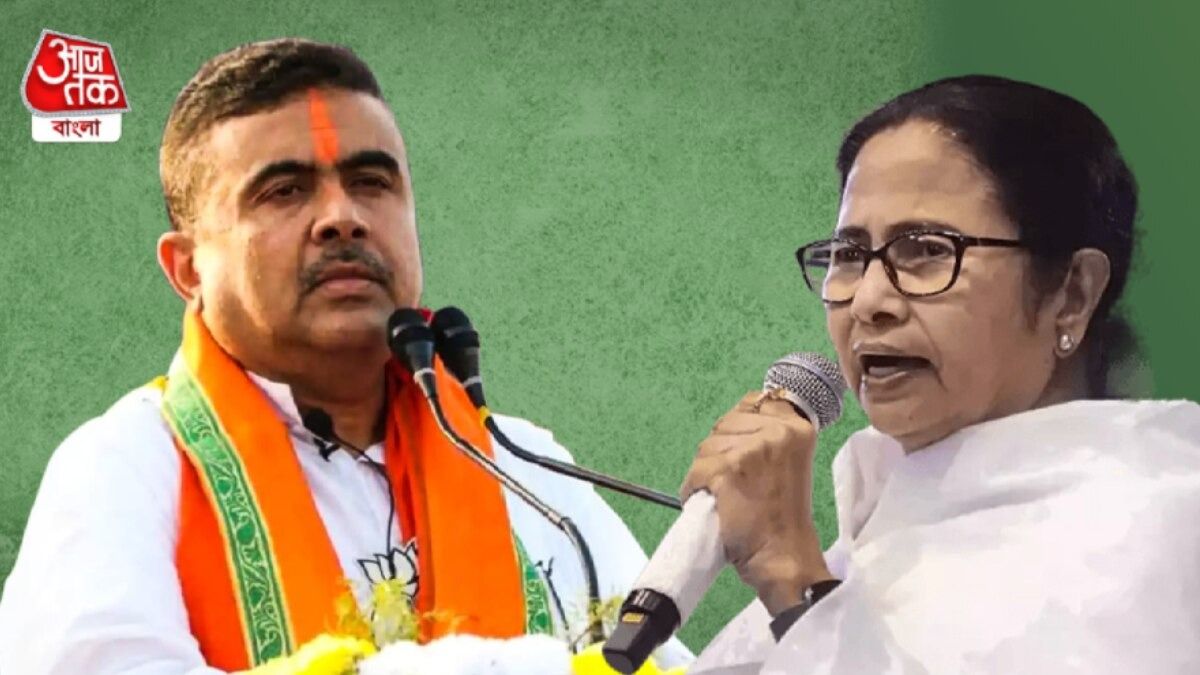 শুভেন্দু অধিকারী-মমতা বন্দ্যোপাধ্যায়