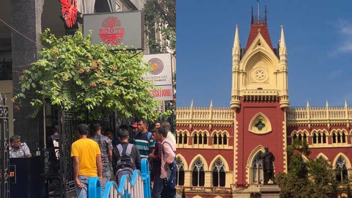 কলকাতার একটি রুফটপ পাবের সামনে কর্মীদের ভিড়।-ফাইল ছবি