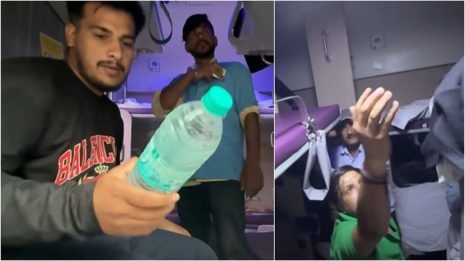 AC কোচে জলের বোতলের দাম নিয়ে অশান্তি, যাত্রীকে নৃশংস মারধর, VIDEO VIRAL AC কোচে জলের বোতলের দাম নিয়ে অশান্তি, যাত্রীকে নৃশংস মারধর, VIDEO VIRAL