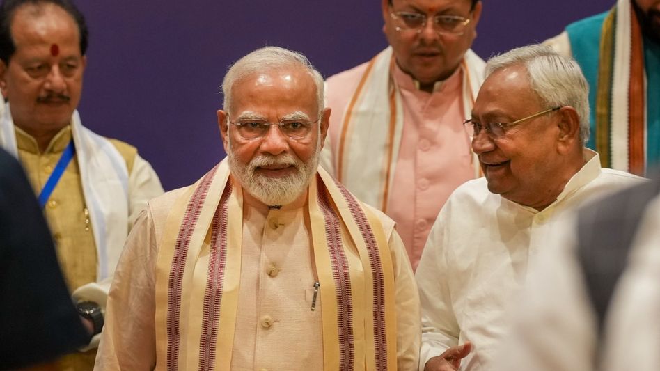 NDA বৈঠকে বিহারে ভোটের প্রস্তুতি শুরু, জাতিগত জনগণনাকে সমর্থন নীতীশের NDA বৈঠকে বিহারে ভোটের প্রস্তুতি শুরু, জাতিগত জনগণনাকে সমর্থন নীতীশের