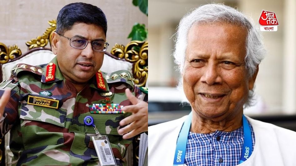 ইউনূস সরকারের সঙ্গে তাদের বিরোধ নেই, 'ফাটল'-এর দাবি নস্যাৎ করে জানাল বাংলাদেশ সেনা    ইউনূস সরকারের সঙ্গে তাদের বিরোধ নেই, 'ফাটল'-এর দাবি নস্যাৎ করে জানাল বাংলাদেশ সেনা