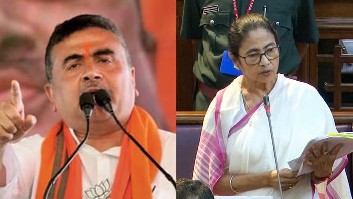 শুভেন্দু অধিকারী এবং মমতা বন্দ্যোপাধ্যায়