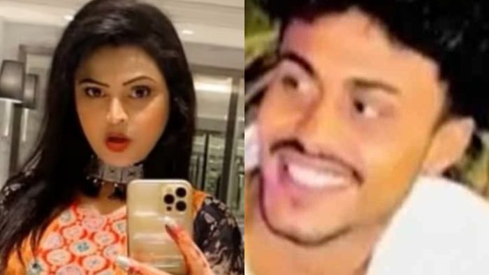 শ্বেতা খান ও আরিয়ান খান।