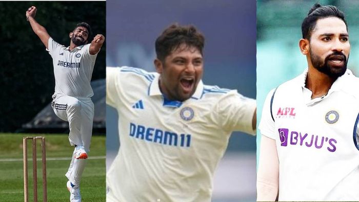 বুমরা, সরফরাজ ও সিরাজ