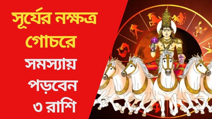 সূর্যের নক্ষত্র গোচরে সমস্যায় পড়বেন ৩ রাশি