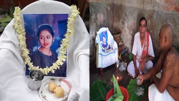 জীবিত মেয়ের শ্রাদ্ধ পরিবারের