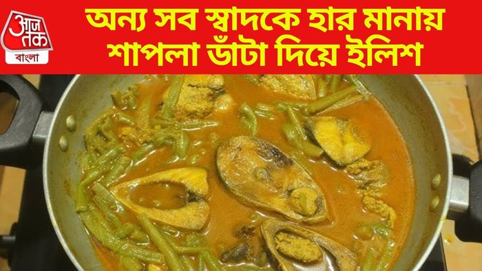 শাপলা ডাঁটা দিয়ে ইলিশ
