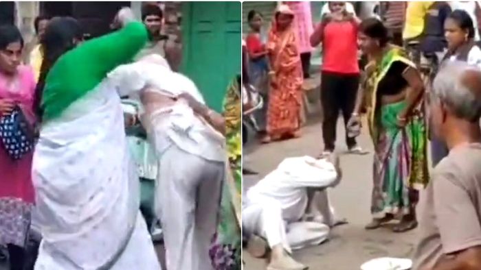 খড়গপুরে বৃদ্ধকে মার তৃণমূল নেত্রীর।-ফাইল ছবি