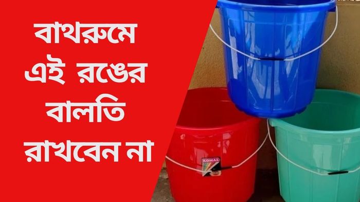 বাথরুমে এই রঙের বালতি রাখবেন না
