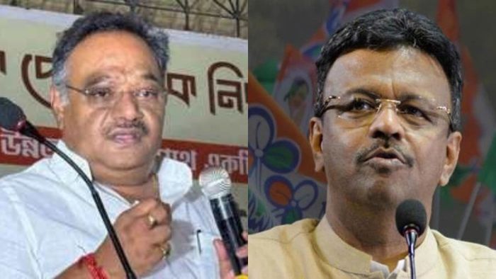 শমীক ভট্টাচার্য ও ফিরহাদ হাকিম।