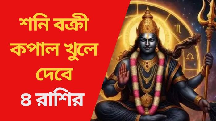 শনি বক্রী কপাল খুলে দেবে ৪ রাশির