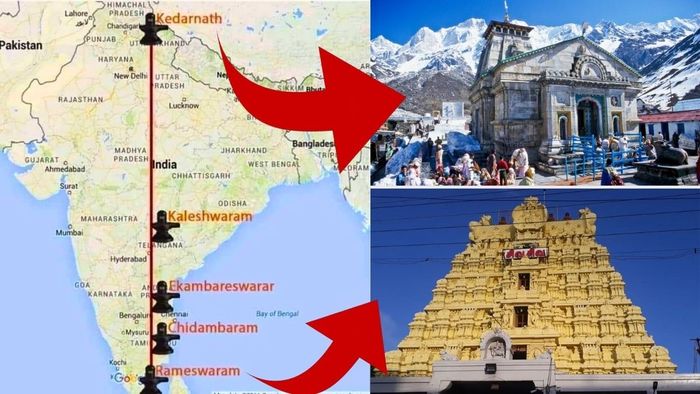 কেদারনাথ থেকে রামেশ্বরম পর্যন্ত এক রেখায় ৭টি শিব মন্দির!