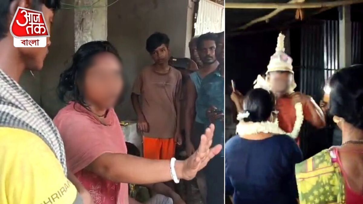 পরকীয়ার সম্পর্কে জড়ানো যুবক-মহিলাকে বিয়ে দিল প্রতিবেশীরা