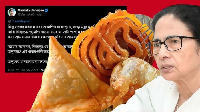 শিঙাড়া-জিলিপি ইস্যুতে যা বললেন মমতা বন্দ্যোপাধ্যায়।