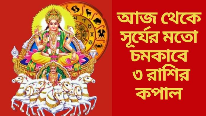 আজ থেকে সূর্যের মতো চমকাবে ৩ রাশির কপাল