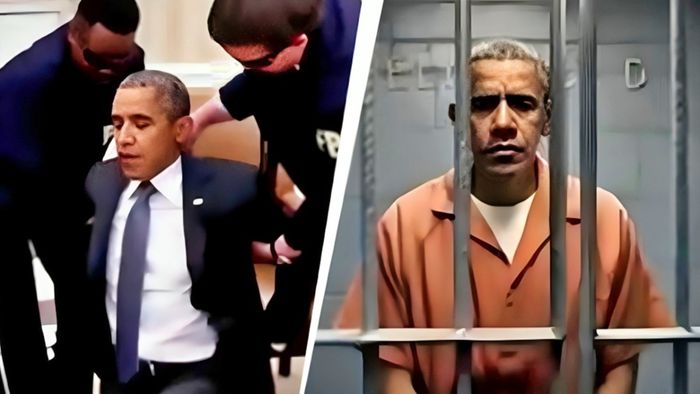 ভিডিওতে দেখা যাচ্ছে গ্রেফতার করা হচ্ছে ওবামাকে