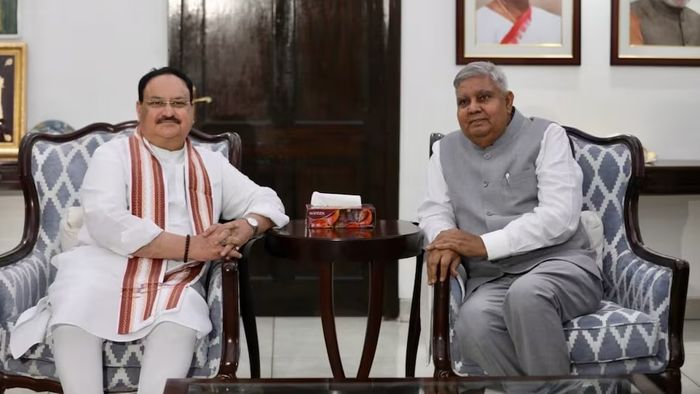 নাড্ডা ও ধনখড়।