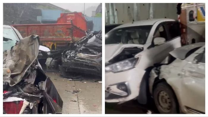মুম্বই-পুনে কন্টেনারের ব্রেক ফেল, দুর্ঘটনার কবলে একসঙ্গে ১৬টি গাড়ি, মৃত ১
