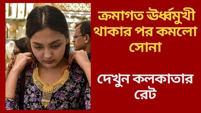 ক্রমাগত ঊর্ধ্বমুখী থাকার পর কমলো সোনা