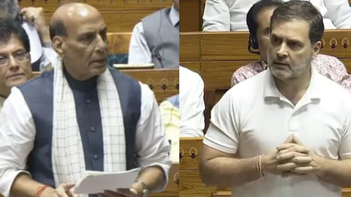 লোকসভায় রাহুলের উদ্দেশে পাল্টা জবাব রাজনাথের।