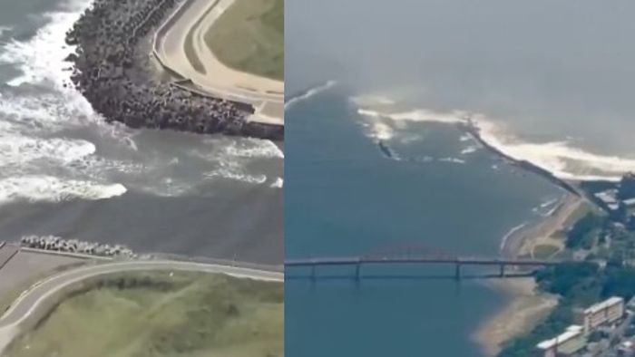 জাপানে সুনামি শুরু