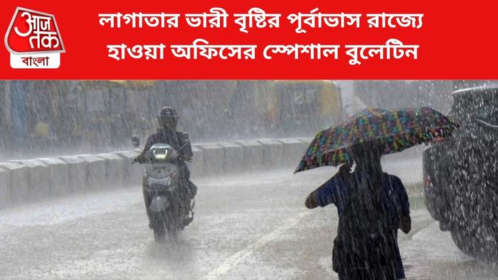 বৃষ্টির পূর্বাভাস জারি।