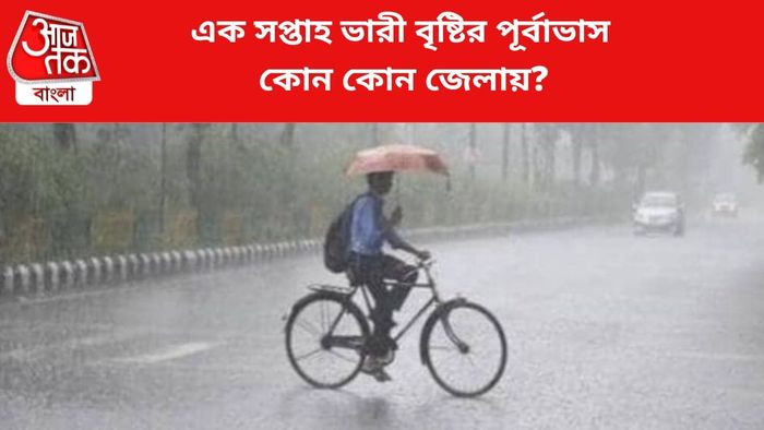 বৃষ্টির পূর্বাভাস জারি।