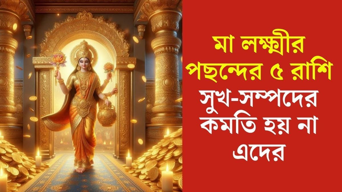 এঁদের ঘরে সবসময় থাকেন মা লক্ষ্মী, ৫ রাশিকে সুখ-সম্পদে ভরিয়ে দেন
