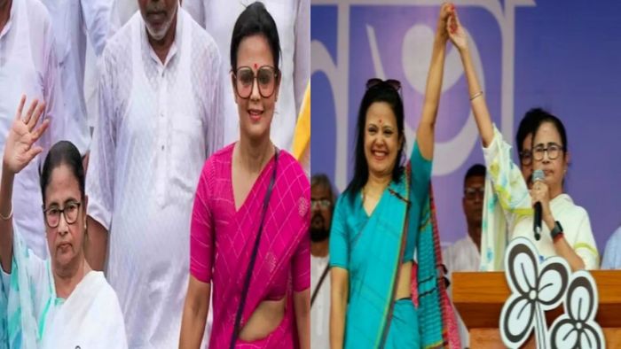 মমতা বন্দ্যোপাধ্যায় ও মহুয়া মৈত্র (ফাইল ফটো)